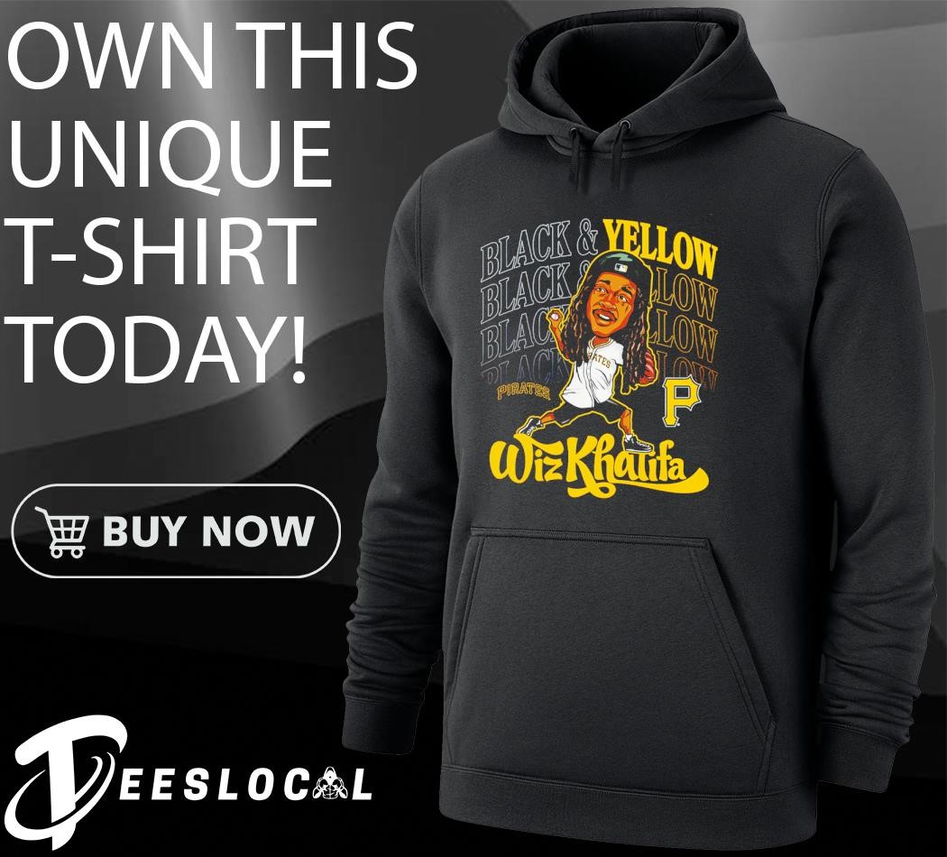 Pittsburgh Pirates x Wiz Khalifa black and yellow MLB shirt, hoodie,  sweater, long sleeve and tank top, image size:1050x950
