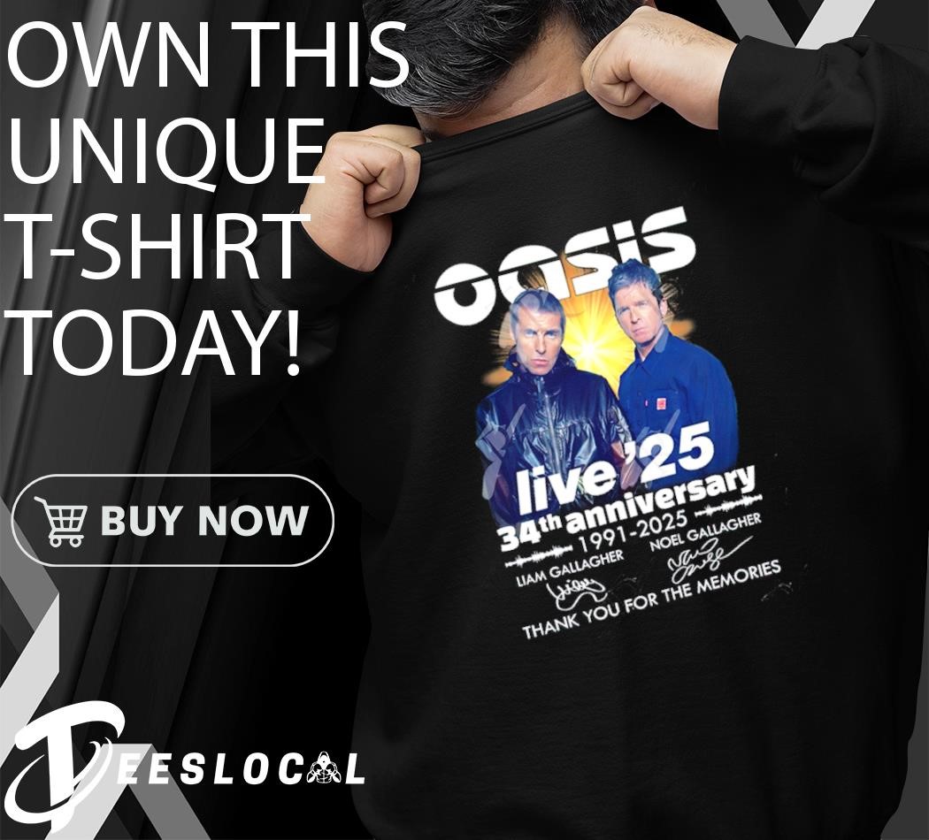 Oasis Live '25 34th Anniversary 1991-2025 signature thank you for