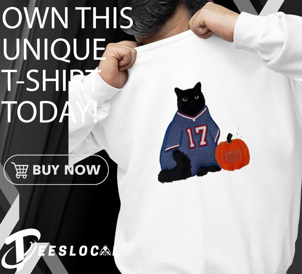 Josh Allen black cat Buffalo Bills Halloween shirt, hoodie