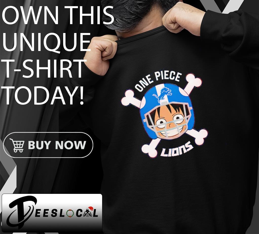 Detroit Lions X Luffy One Piece shirt, hoodie, sweater, long
