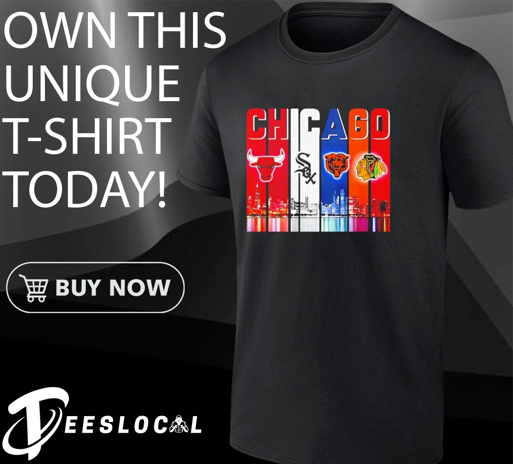 Chicago Bulls x Chicago White Sox x Chicago Bears x Chicago Blackhawks My  City My Team shirt, hoodie, sweater, long sleeve and tank top, image size:1050x950