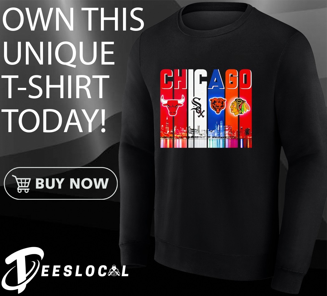 Chicago Bulls x Chicago White Sox x Chicago Bears x Chicago Blackhawks My  City My Team shirt, hoodie, sweater, long sleeve and tank top, image size:1050x950