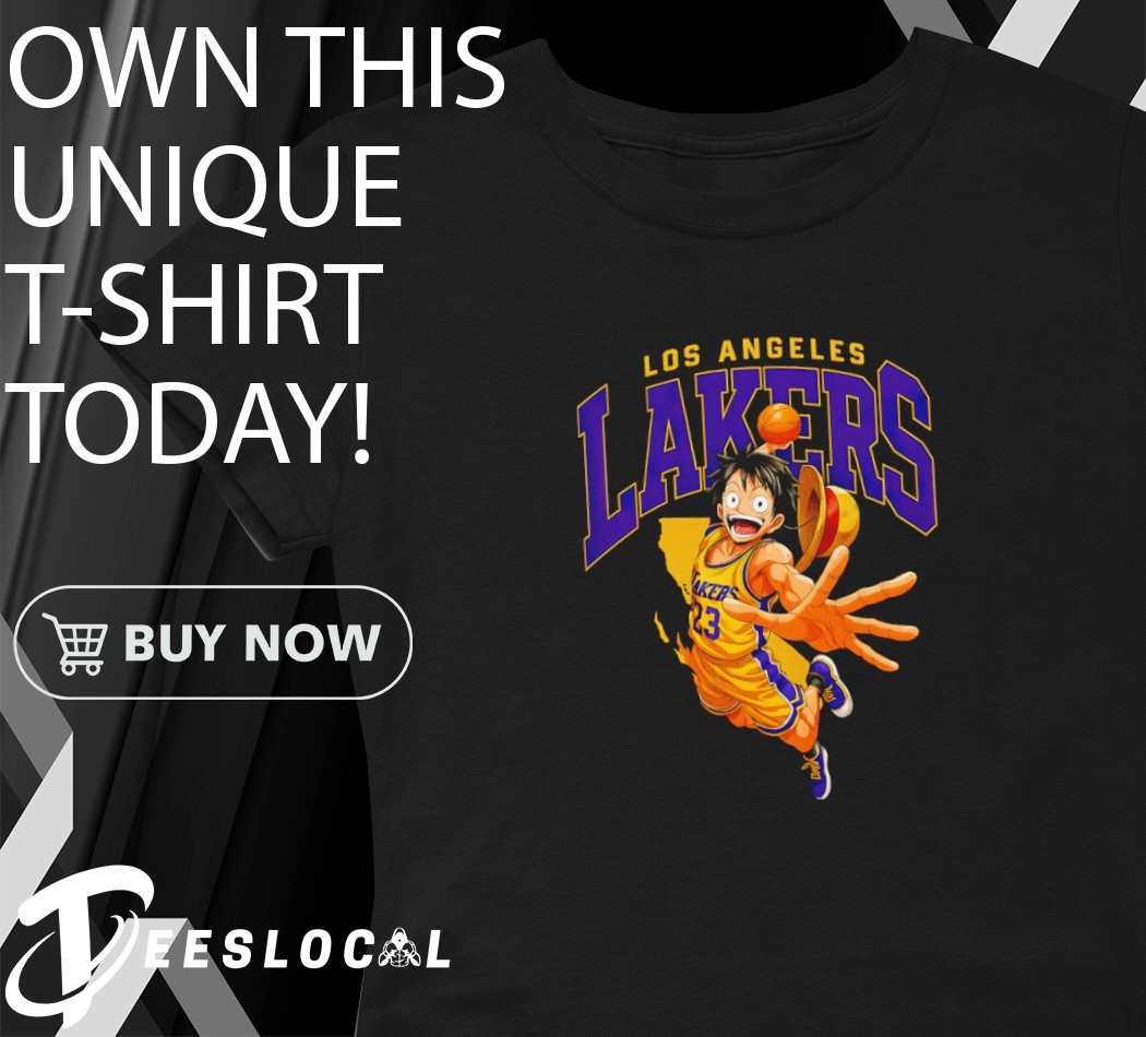 Luffy x Los Angeles Lakers One Piece characters NBA Playoffs 2025