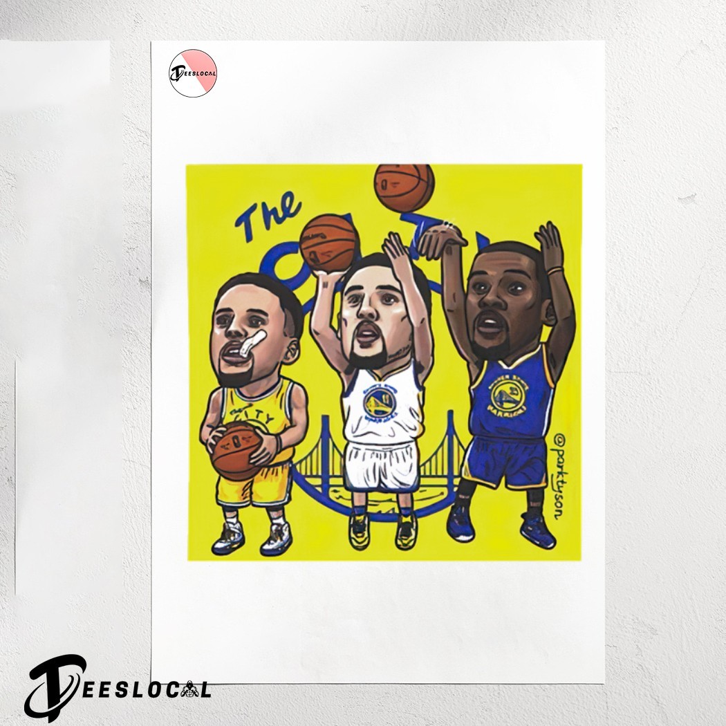 Stephen Curry X Kevin Durant X Klay Thompson The City cartoon shirt,  hoodie, sweater, long sleeve and tank top, image size:1050x1050