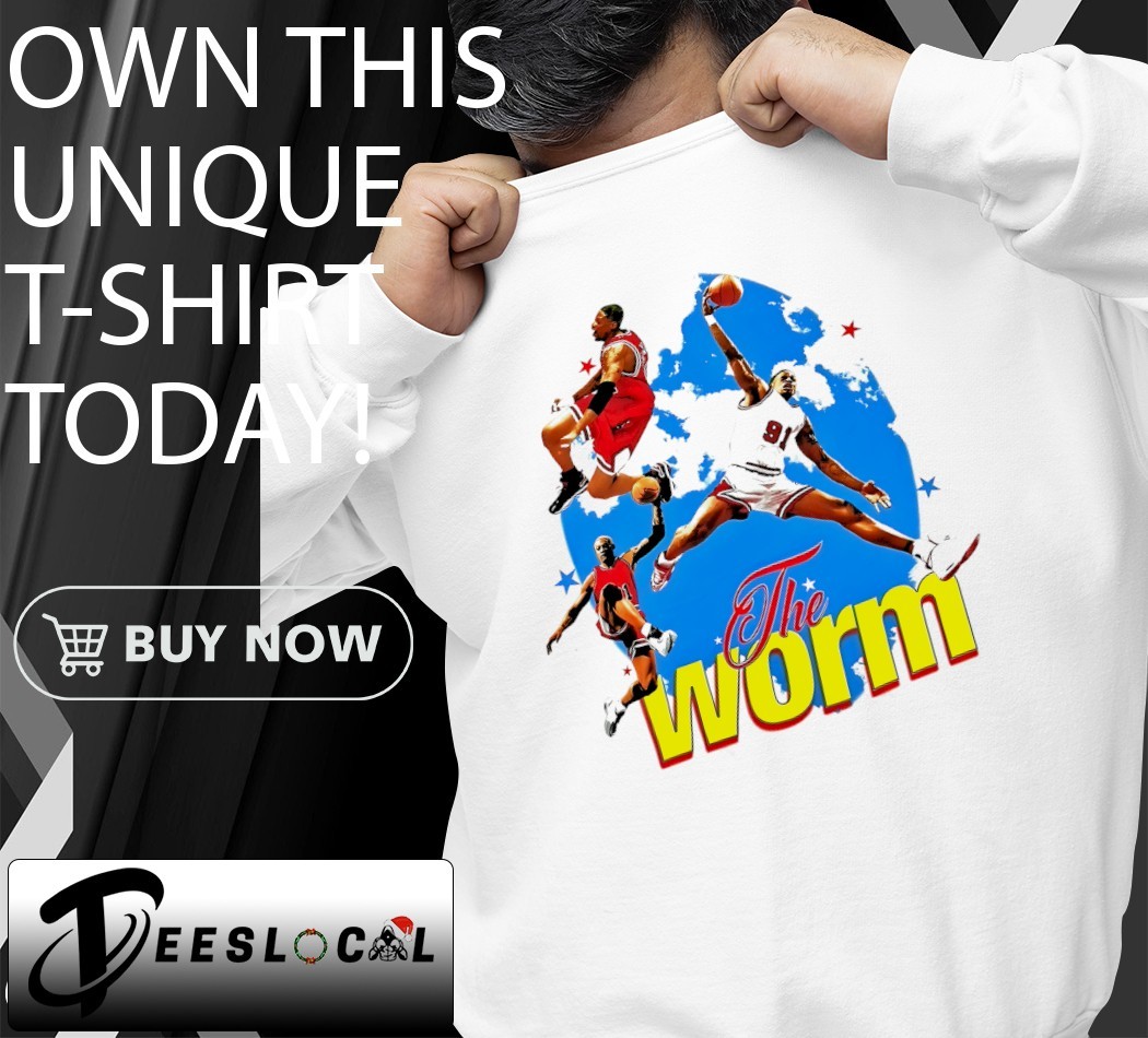 Dennis Rodman in the Clouds the Worm shirt