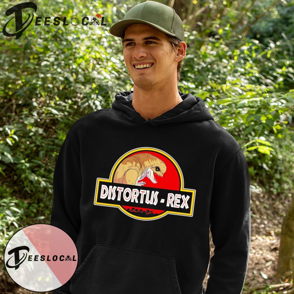 Distortus-Rex Jurassic World logo shirt, hoodie, sweater, long