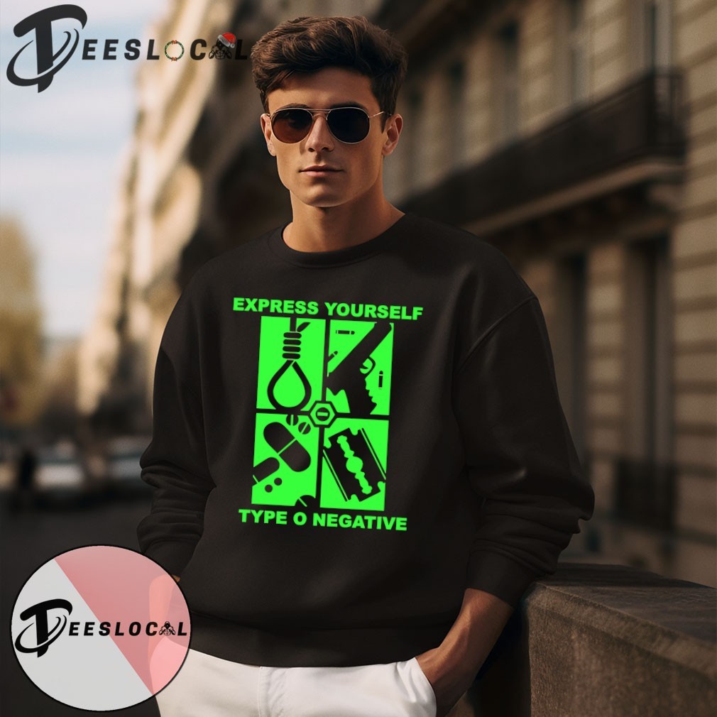 Felpa Con Capuccio Uomo Type O Negative - EXPRESS YOURSELF Plastic Head Ph11739hsw - Foto 3