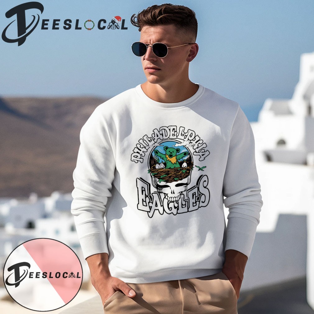 Philadelphia Eagles X Grateful Dead mascot logo shirt