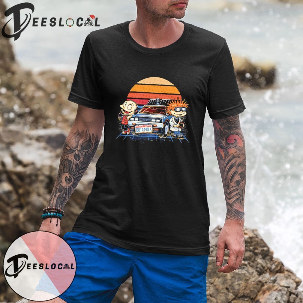 Tommy Pickles and Chuckie Finster Rugrats X Marty and Doc Back to the  Future Outamilk shirt, hoodie, sweater, long sleeve and tank top, image size:1010x1010