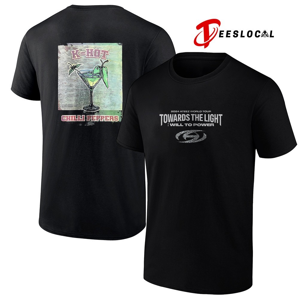 2024 Ateez World tour Towards the Light will to power shirt