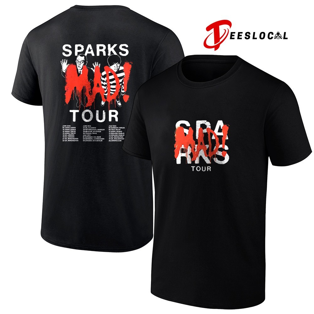 SPARKS MAD! TOUR2025　公式Tシャツ Sparks Mad Tour 2025 T-shirt - Ricardo Seco Shop