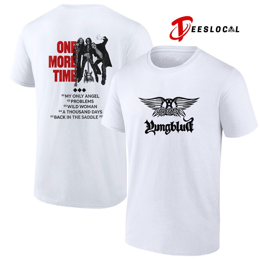 Aerosmith Yungblud One more time tracklist shirt