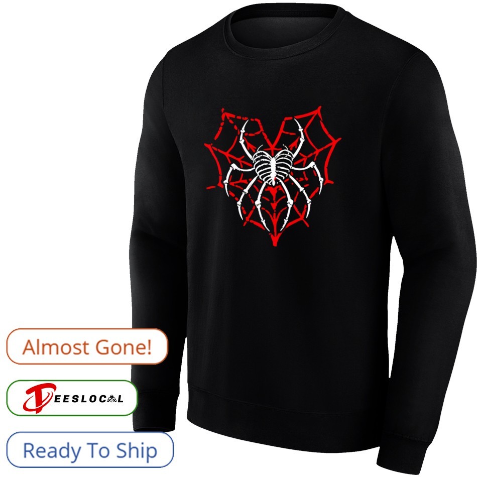 HWY×US/Big Spider Web L/S T-Shirt Halloween Giant House Spider