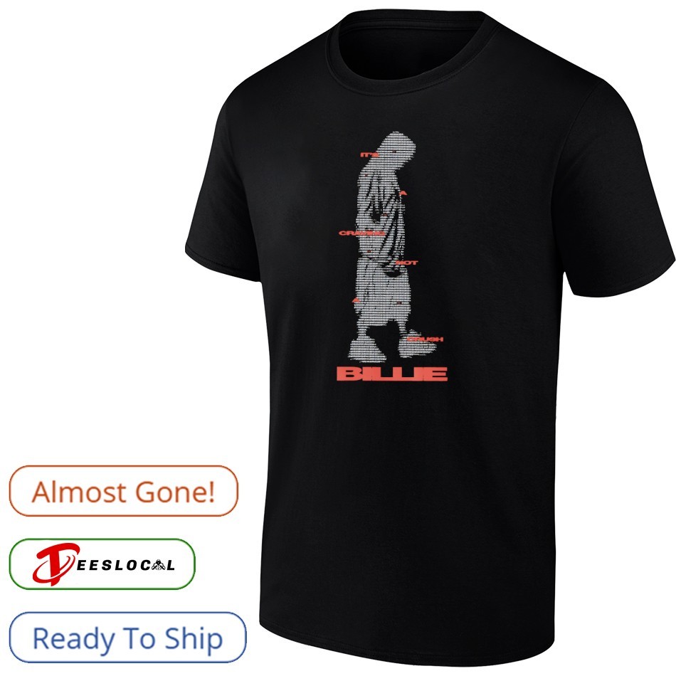 billie eilish Tシャツ Men's Billie Eilish Bling Slim Fit T-shirt XXX-Large Black