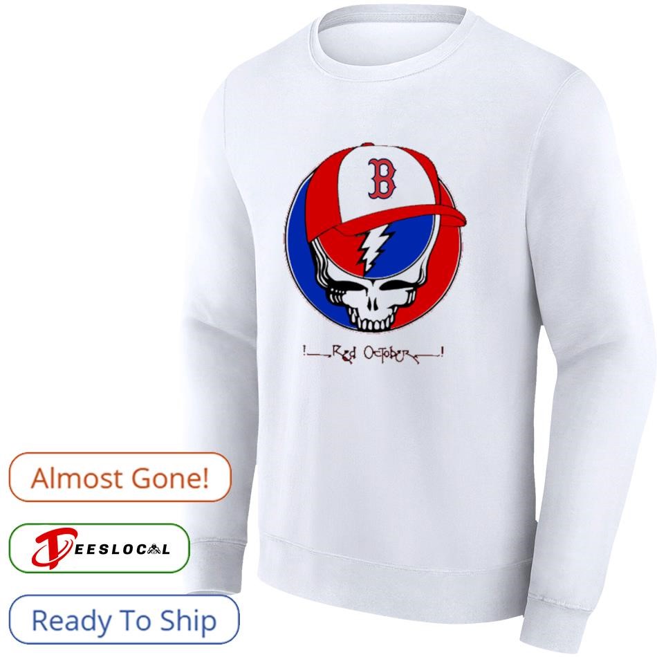 Boston Red Sox Grateful Dead Red October MLB Wild Card Shirt