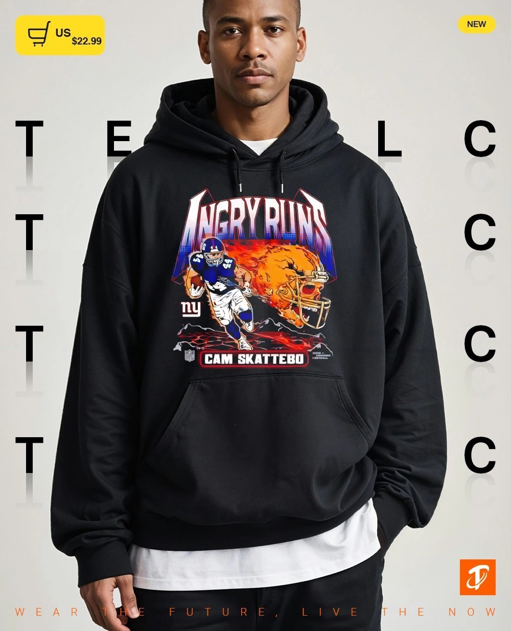 Cam Skattebo New York Giants Homage Angry Runs player NFL shirt