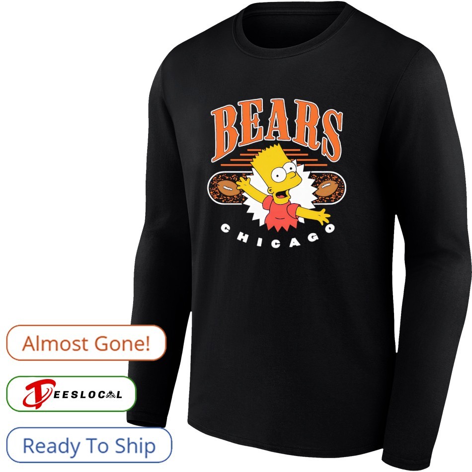 Chicago Bears football x Bart cartoon shirt, hoodie, sweater, long