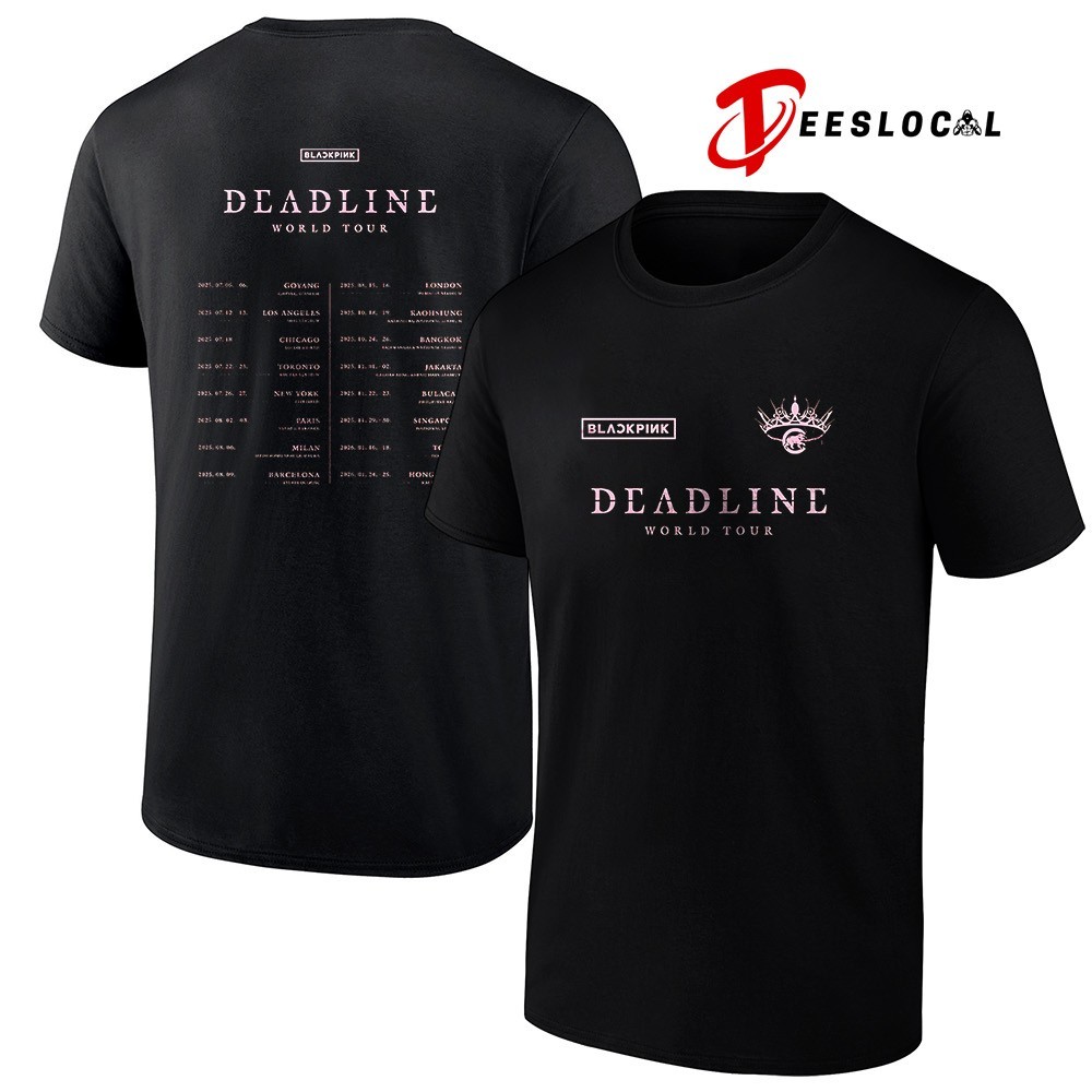 BLACKPINK DEADLINE WORLD TOUR Tシャツ Chicago Cubs x Blackpink Deadline world tour dates shirt