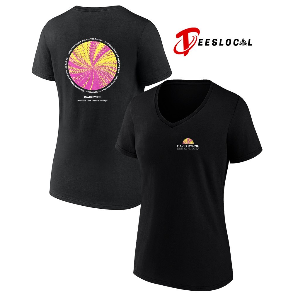 David Byrne 2025 2026 tour who is the sky shirt, hoodie, sweater