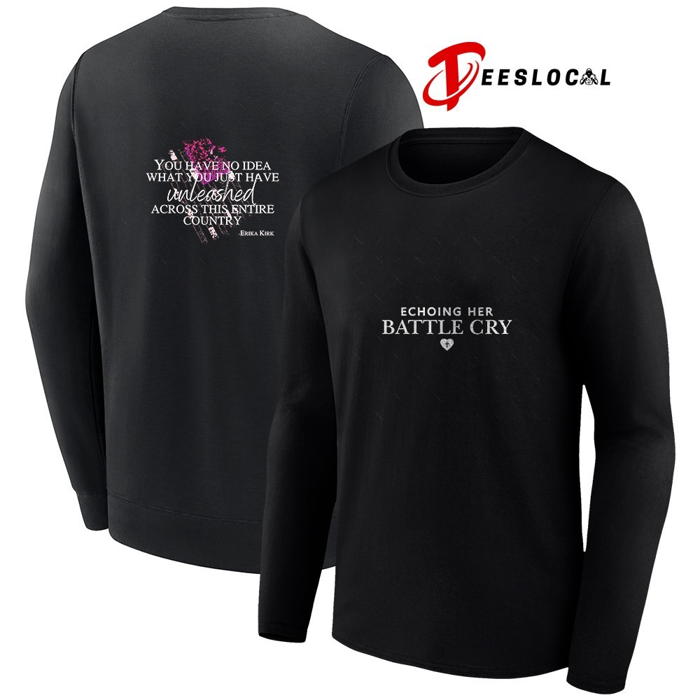 Erika Kirk echoing her battle cry you have no idea what you