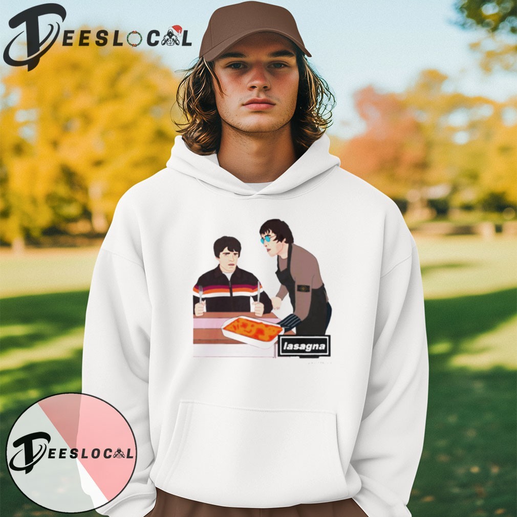 Funny Noel Gallagher Liam Gallagher Lasagna Oasis cartoon shirt