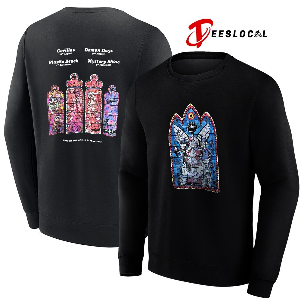 Gorillaz Copper Box Arena London 2025 Demon Days Plastic Beach