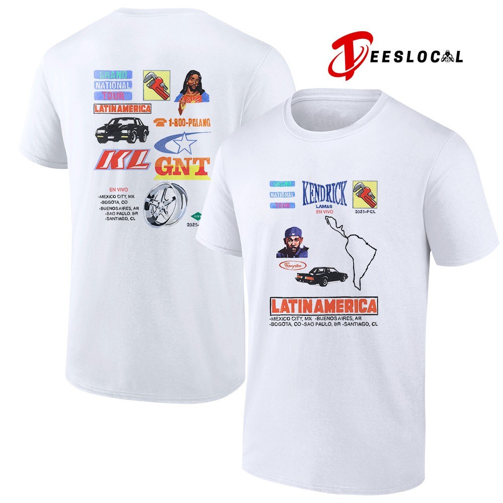 Kendrick Lamar Grand National Tour LatinAmerica Jesus art shirt