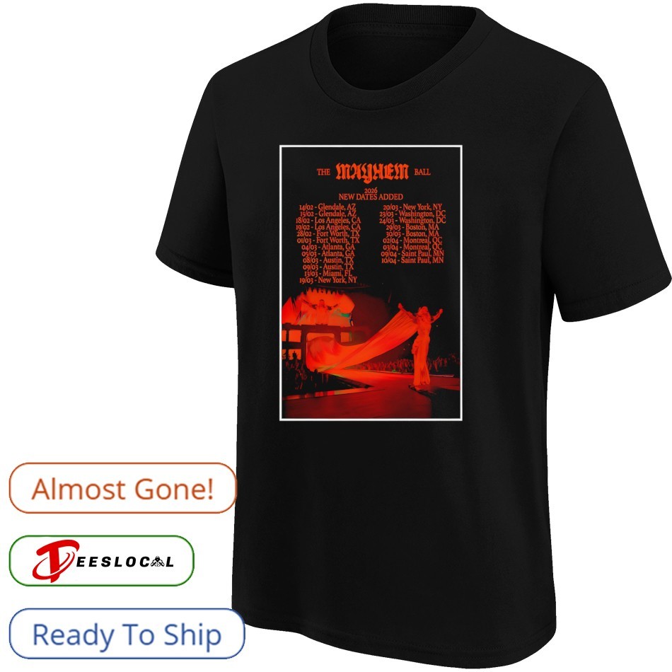 Lady Gaga The Mayhem Ball 2026 Tour Poster Shirt, hoodie, sweater