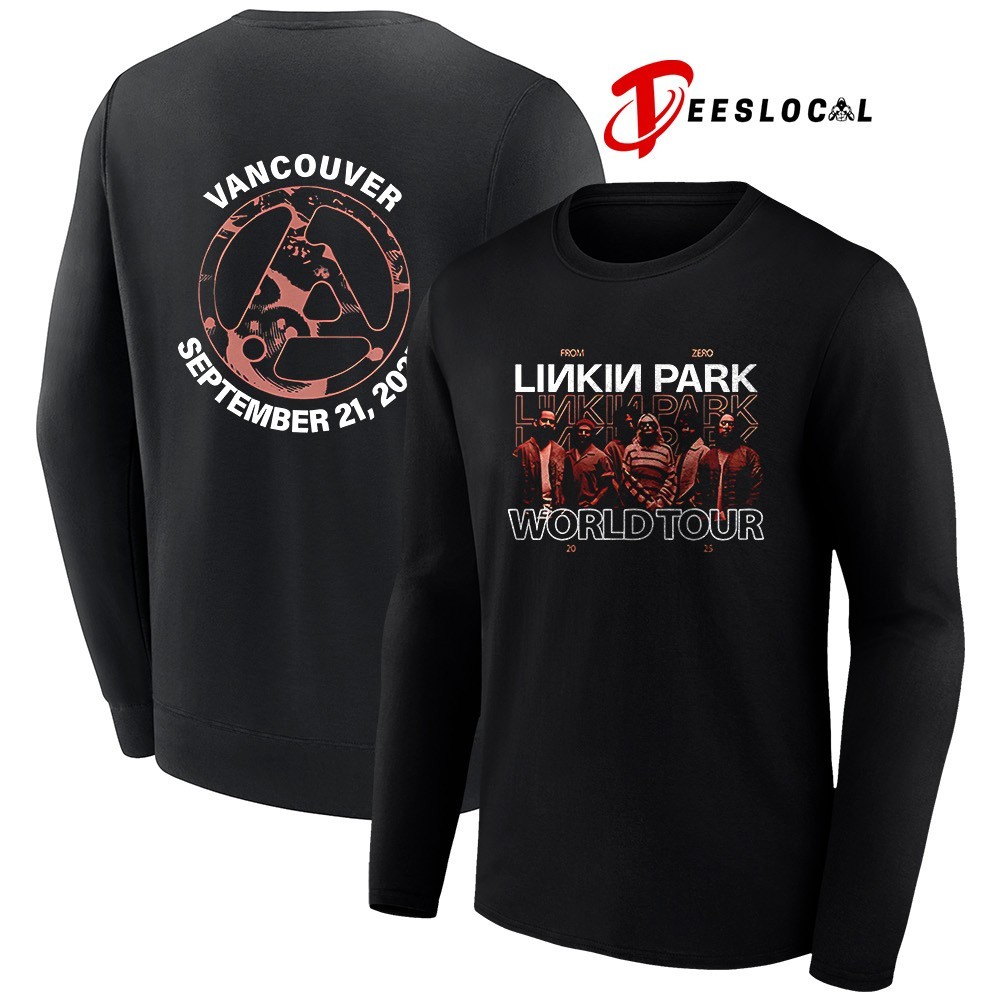 Linkin Park From Zero world tour Vancouver logo shirt