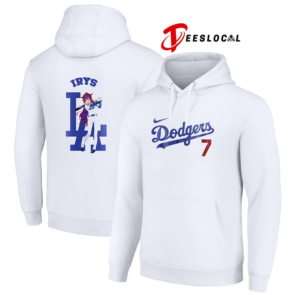 ホロライブ ドジャース コラボTシャツ IRys Lサイズ NEW Los Angeles Dodgers Hololive Night IRyS Baseball Jersey, Shirt