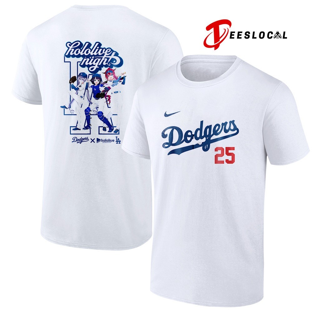 [新品•未使用] Dodgers x hololive Tシャツ XL Los Angeles Dodgers x Hololive Night 2025 shirt, hoodie, sweater