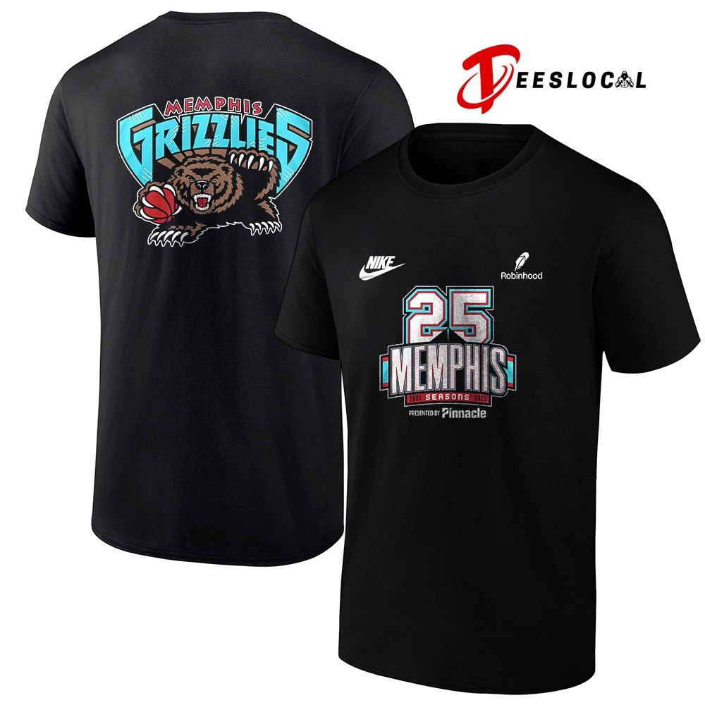 Memphis Grizzlies 25th anniversary 2025 logo shirt, hoodie