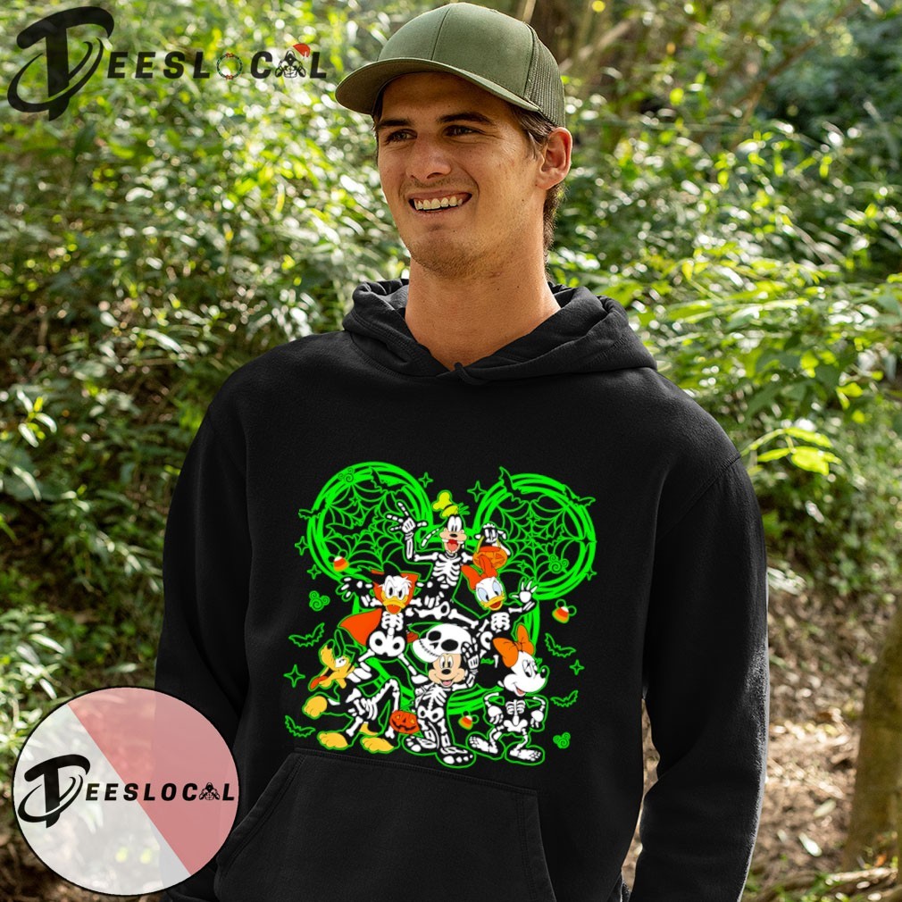 Mickey and friends skeleton attire Halloween couple Nightmare