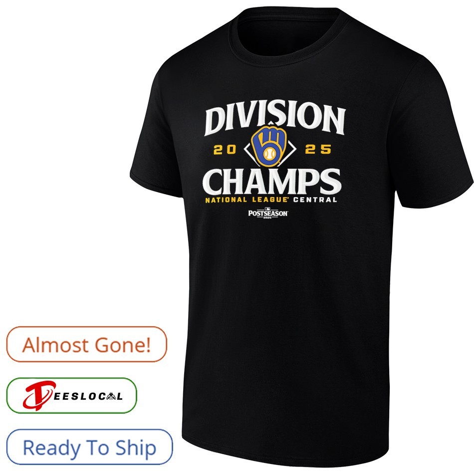 Milwaukee Brewers Division Champs national League central Post Season 2025  shirt, hoodie, sweater, long sleeve and tank top, image size:950x950