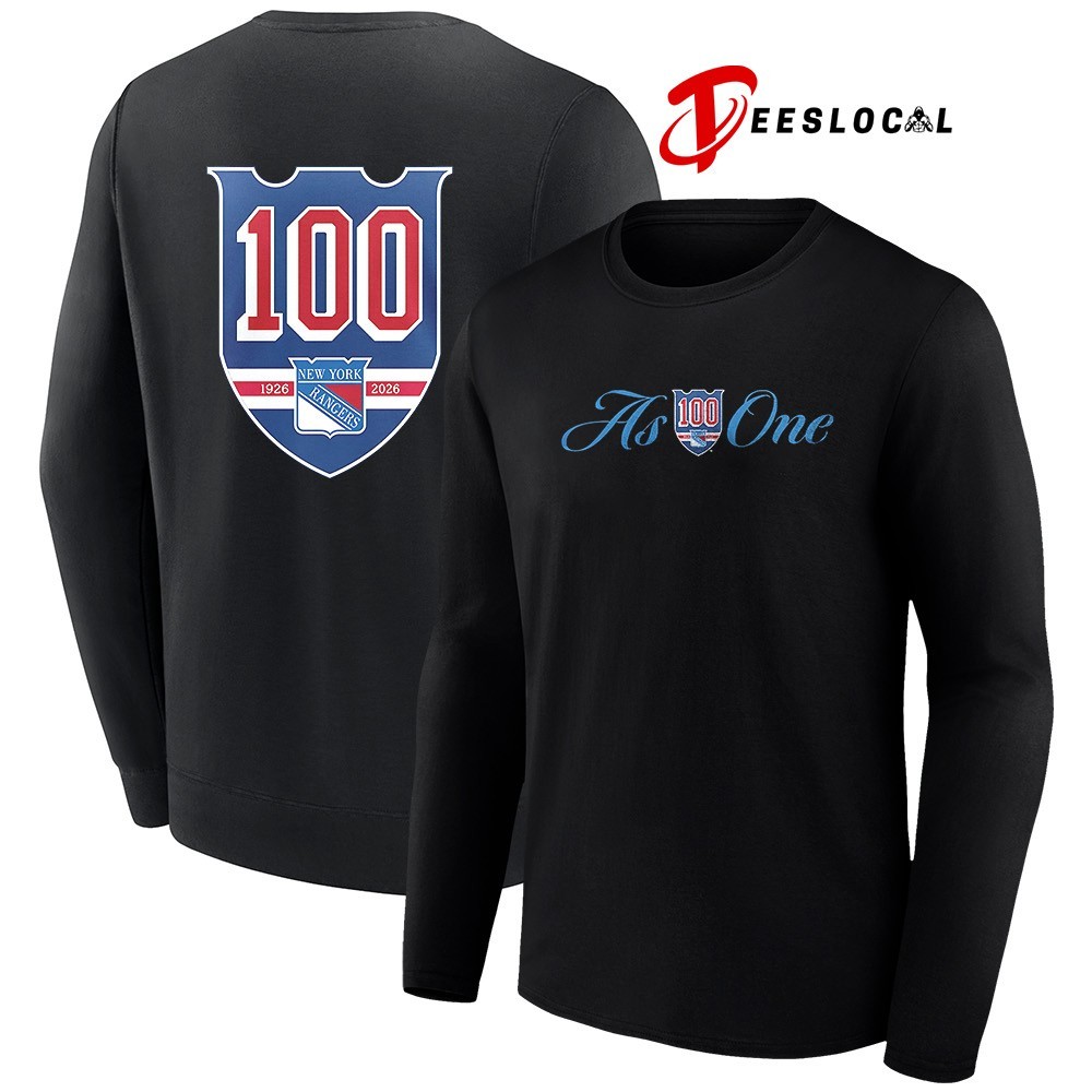 New York Rangers 100 years as one centennial shirt
