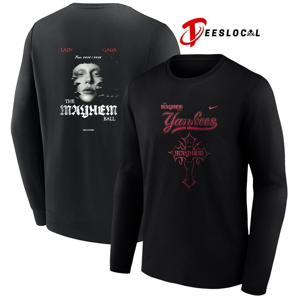 New York Yankees x Lady Gaga The Mayhem Ball tour 2025 portrait