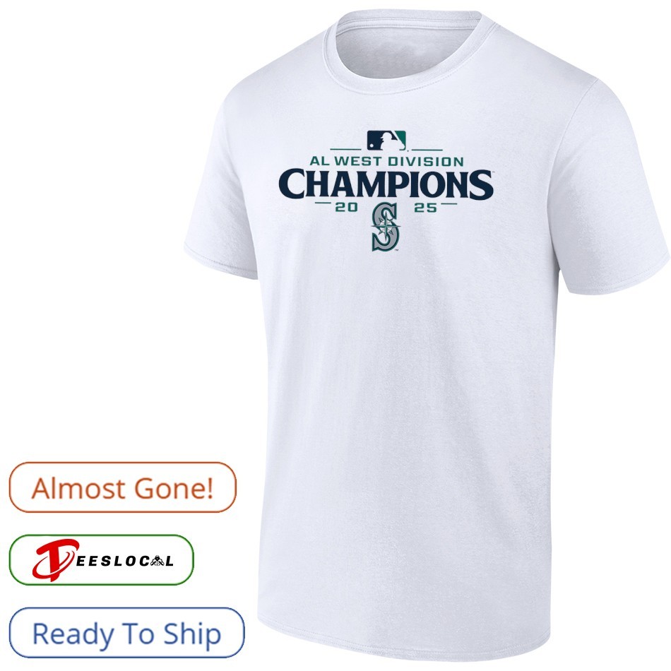 シアトルマリナーズ DIVISION CHAMPS 2025 Tシャツ Lサイズ Seattle Mariners AL West Division Champions 2025 Celebration T