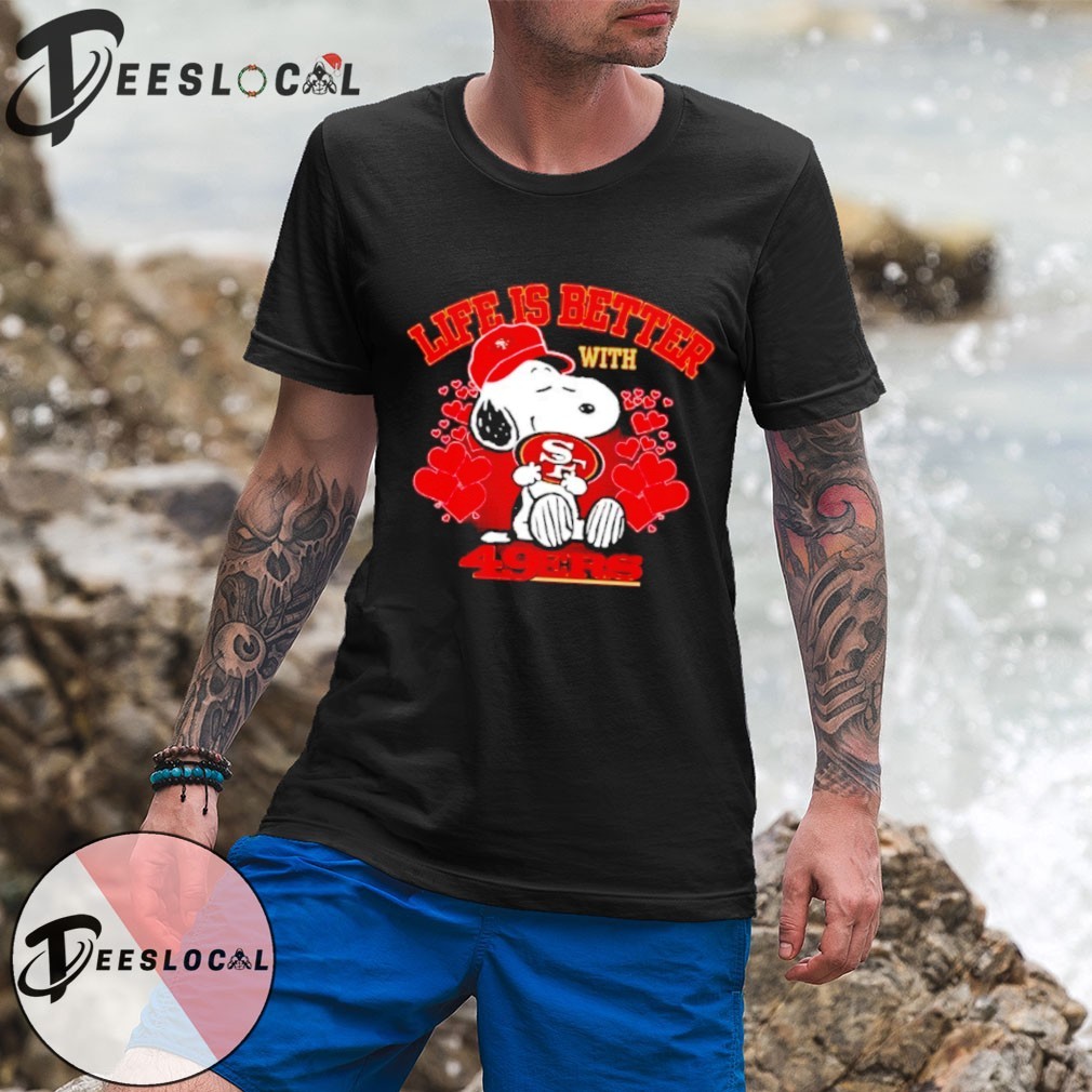 Snoopy Peanuts life is better with San Francisco 49ers NFL 2025