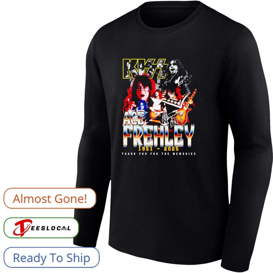 Ace Frehley KISS thank you for the memories 1951 2025 shirt
