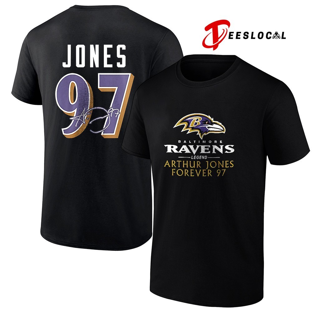 Baltimore REavens Arthur Jones forever 97 rest in peace signature
