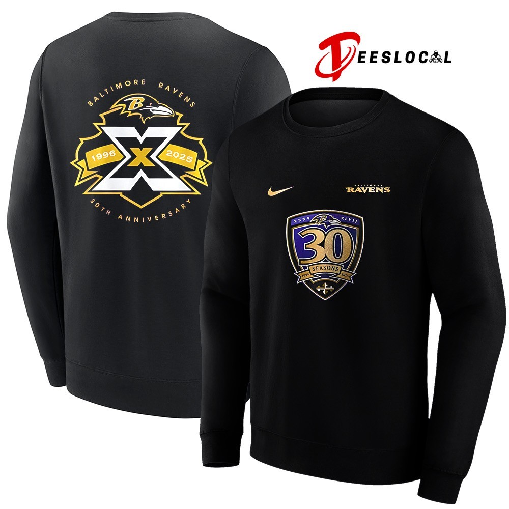 Baltimore Ravens 30th season game shirt, hoodie, sweater, long
