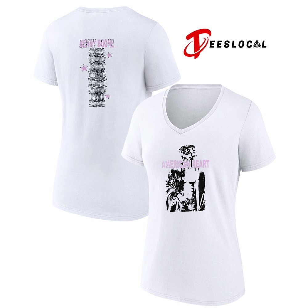 Benson Boone American Heart world tour UK EU 2025 dates shirt