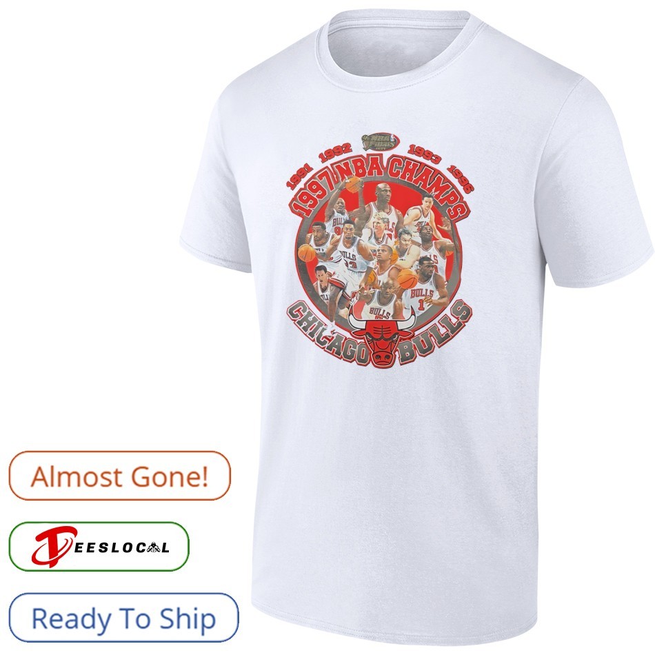 Chicago Bulls 1997 NBA Champs Tシャツ L Chicago Bulls 1997 NBA Champs vintage shirt, hoodie, sweater