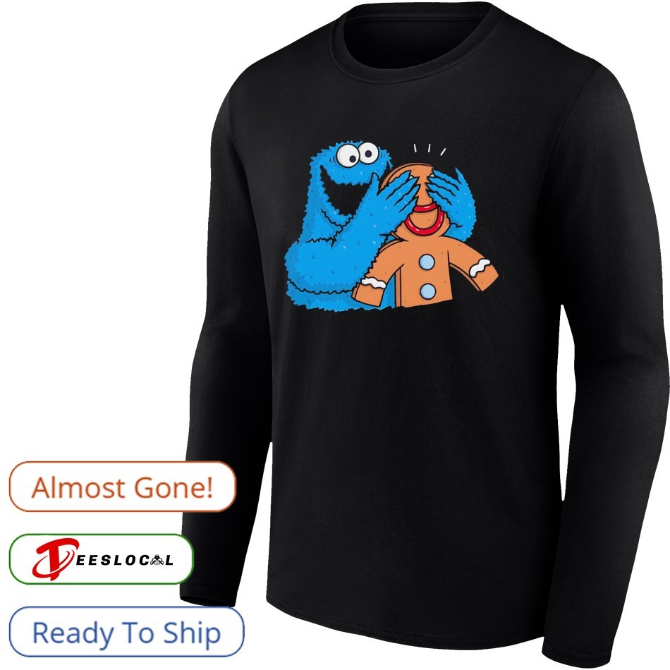 Cookie Monster x gingerbread man Monstrous Surprise shirt, hoodie