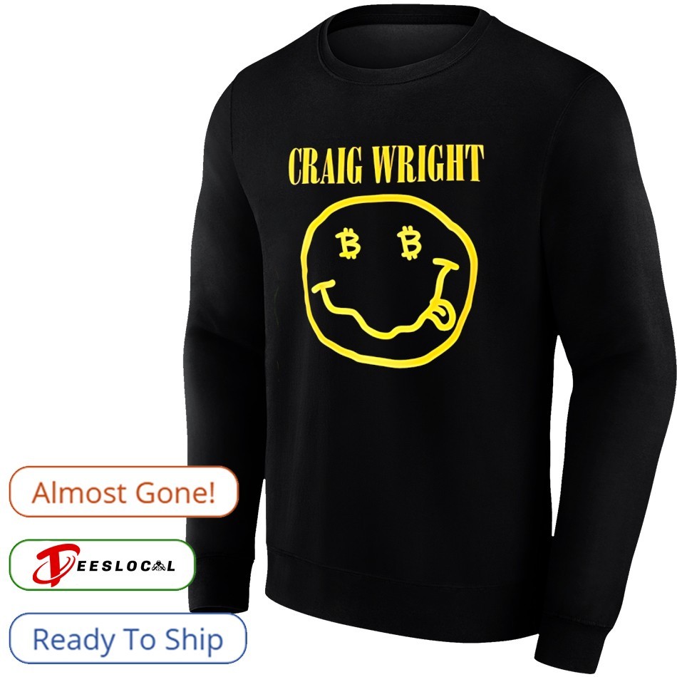 Craig wright bitcoin emoji shirt, hoodie, sweater, long sleeve and tank top