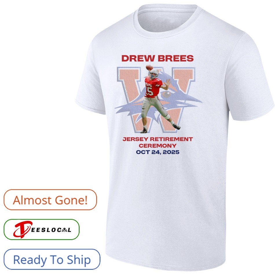 Drew Brees Jersey Retirement Ceremony 2025 shirt, hoodie, sweater