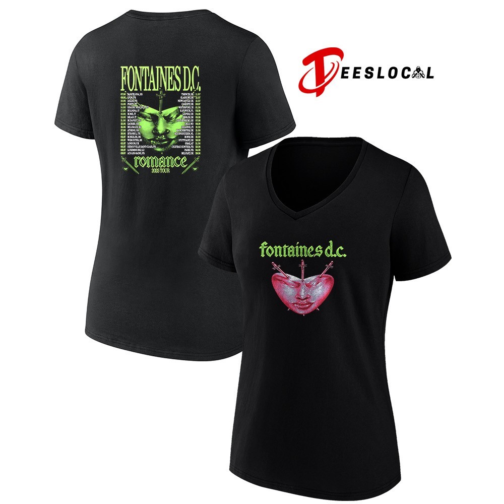 Fontaines DC favourite heart summer 2025 shirt, hoodie, sweater