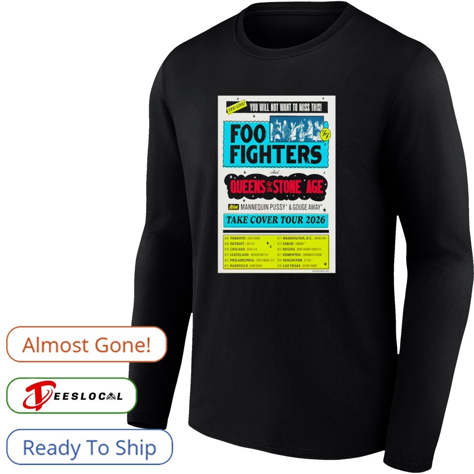 Foo Fighters And Queens Of The Stone Age Fall Tour 2026 Poster