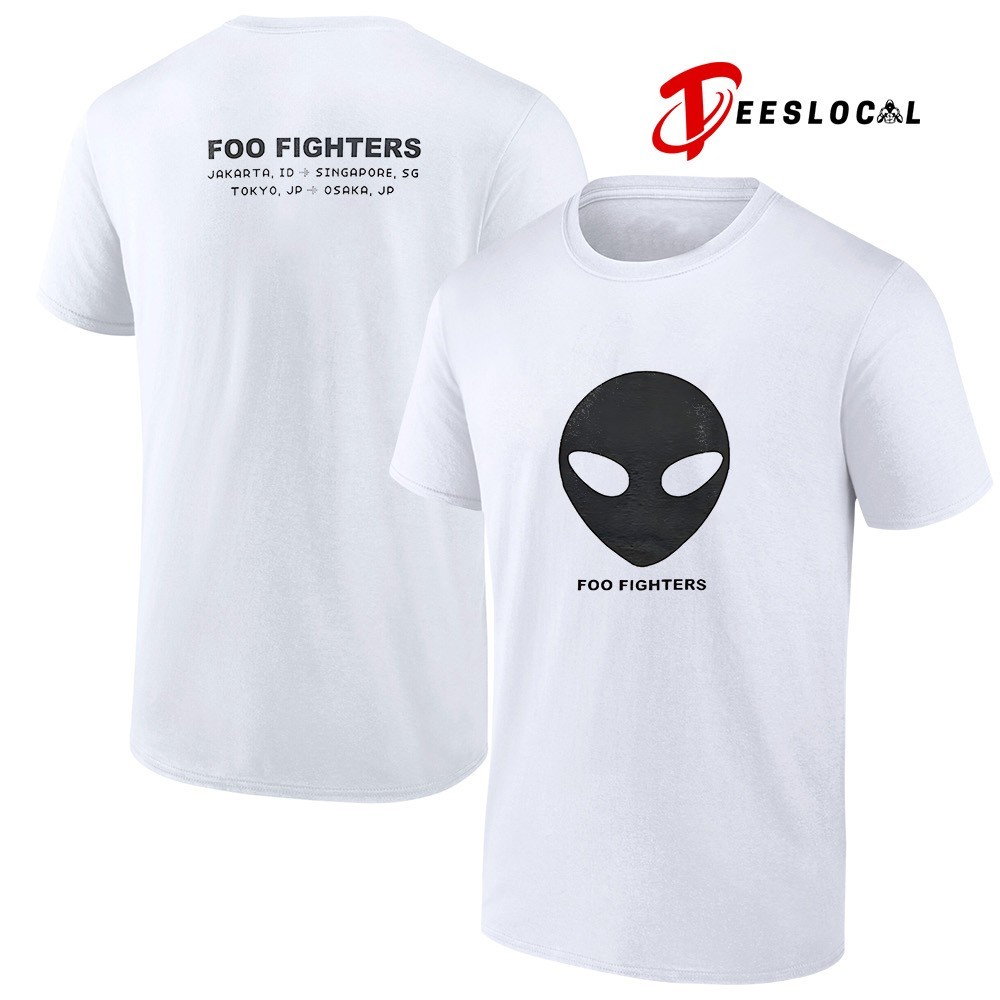 FOO FIGHTERS 2025TOUR Tシャツ XXL Foo Fighters Tokyo 2025 Alien head live in 2025 tour shirt