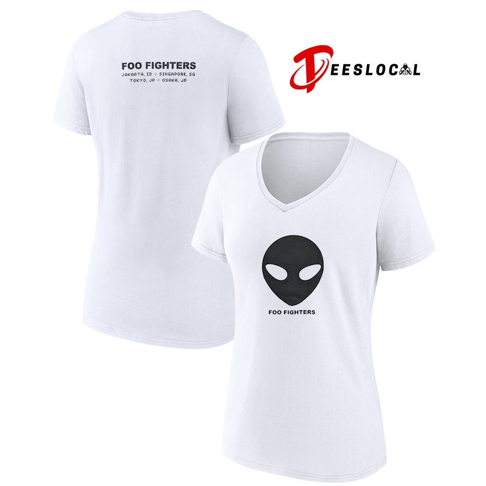 【新品】FOO FIGHTERS 2025TOUR Tシャツ XXL Foo Fighters Tokyo 2025 Alien head live in 2025 tour shirt